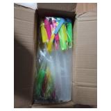 SHQDD 38 PCS Glow Sticks Bulk, Glow Fiber Optic Sticks, LED Light Wands, Glow in The Dark New Yearfts Party Supplies, Fiber Optic Wands for Weddings, Flashing LED Party Favors, Colorful Light Sticks