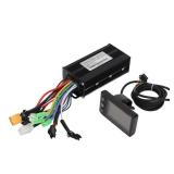 gernie DC24V 36V 48V 500W 750W Brushless Motor Controller, Waterproof 26A 3 Mode W ave Scooter Brushless Controller Kit with S866 Panel Display, E Bike Conversion Kit