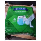 FitRight Adult Diapers, Extra Heavy Absorbency, L (Waist Size 44in-56in), 20 Count, OptiFit Incontinence Briefs for Men and Women, Disposable, Moisture Wicking, Leak Protection,