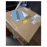 zeyu 2 Pack Modern Front Porch Lights, 10.5-Inch Farmhouse Outdoor Wall Light Fixture with Clear Glass Shade in Black Finish, 20076BS-2PK BK