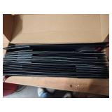 BINWISH Wine Bags, 12 Packs, Strong Card Paper Wine Gift Bag with Ribbon Handles and Thank You Card, 4-38x 4 x 14\ Fit 750ml Wine Bottle or Champagnes - Black 12in