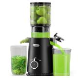 ECOSELF Juicer Machines Easy to Clean, with Wide Mouth and Large Feed Chute, Cold Press Juicer For Whole Fruits and Vegetables, Slow Masticating Self Feeding for Juice Extractor Machine, High Juice Yi