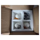 UNDWXFS Halloween Decorations Indoor,3Pcs Cute Spooky Ceramic Ghost Halloween Decorations,Ghost Figurines with Hats - Adorable Tabletop Decor for Mantel,Party, Home, Porch Decor