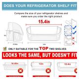 2 PACK Upgraded 240356402 Refrigerator Door Bin Replacement for Frigi.daire Refrigerator Door Shelf Parts LFSS2612TF0 LFSS2612TE0 FFSS2615TE0 Door Shelf Shelves By AMI PARTS (Length 15.38\)in