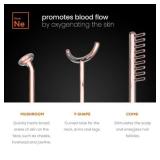 NuDerma Professional Skin Therapy Wand - Portable Skin Therapy Machine with 6 Neon and Argon Wands  Boost Your Skin  Clear Firm and Tighten