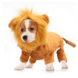Rypet Dog Lion Costume Pet Clothes for Halloween Party Simulation Lion Pets Outfits Cosplay Dress up Clothes Pet Lions Hoodie Cat Costume for Party