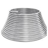 Zonon 100 ft 18 Inch Aluminum Armature Wire Metal Armature Bendable Aluminum Wire for Sculpting Dolls Floral Jewelry Making Weaving DIY Crafts, Silver