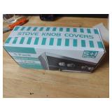 Momfts Choice Gold Awards Winner - Stove Knob Covers for Child Safety (5 + 1 Pack) Double-Key Design and Upgraded Universal Size Gas Knob Covers Clear View Childproof Oven Knob Covers for Kids and Pet