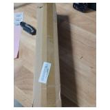 CorkLatta Matte Black Shower Curtain Rod,1 Inch Diameter Stainless Steel Adjustable Spring Tension Rods 32 to 80\,with Holders,Anti-Slip,Curtain Rods No Drilling(1 Pack)in