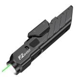 EZshoot 1700 Lumens Tactical Laser Light Combo for Rifle with Magnetic Rechargeable Compatible with Picatinny and M-Rail, Rilfe Flashlight Green Laser Light Combo with Strobe Mode