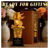 AWEZO 9\ Funny Goat Trophy, Greatest of All Time (G.O.A.T.) Funny Resin Trophy for Fantasy Football, Employee Appreciation, Teacher, Boss, Friendin