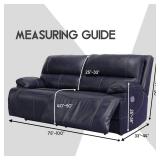 ULTICOR Squared Jacquard Design Extra Wide 75\ - 100\in, Reclining 2 Seater Sofa, Extra Wide 6-Piece Reclining LoveSeat Slipcover, Reclining Sofa Covers, Thick, Soft, Washable (Light Grey)in