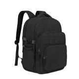 CLUCI 17.3 Inch Laptop Backpack for Women, Anti Theft Travel Backpack, Puffer Quilted Work Backpack, Water Resistant College Bookbag, Carry on backpack with RFID (Black)