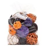 ANDALUCA Large Decorative Halloween Fall Vase Filler Bag with Orbs, Balls (Purple Orange)