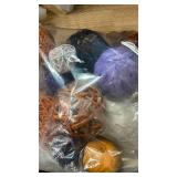 ANDALUCA Large Decorative Halloween Fall Vase Filler Bag with Orbs, Balls (Purple Orange)