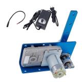 JQDML DIY Design DC 24V Reciprocating Swing Motor, 20-120 Degrees Adjustable Speed 120RPM for Dynamic Advertising Design and Experiment (24V, 120RPM)