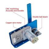 JQDML DIY Design DC 24V Reciprocating Swing Motor, 20-120 Degrees Adjustable Speed 120RPM for Dynamic Advertising Design and Experiment (24V, 120RPM)