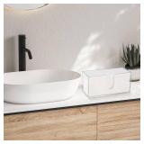 Whdiystella 2Pcs Acrylic Paper Towel Dispenser, Paper Towel Holder Countertop Clear Multi Trifold Napkin Holder, Suitable for Z-fold, C-fold or MultiFold Paper Towels for Bathroom, Toilet, Kitchen