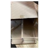 Whdiystella 2Pcs Acrylic Paper Towel Dispenser, Paper Towel Holder Countertop Clear Multi Trifold Napkin Holder, Suitable for Z-fold, C-fold or MultiFold Paper Towels for Bathroom, Toilet, Kitchen