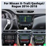 UNITOPSCI Android 13 Wireless CarPlay Car Stereo Radio for Nissan Rogue X-Trail Qashqai 2014-2018 with Android Auto, 10.1ftft 1080P Touchscreen GPS WiFi HiFi FMRDS Bluetooth SWC AHD Backup Camera+MIC