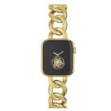 Musk-MSKR Gold Watch Bands for Women Compatible with Apple Watch Band 42mm(S321) 44mm 45mm 46mm 49mmAdjustable Metal Strap Single Row Bracelet for iWatch Series12345678910SEUltra