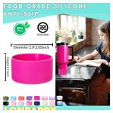 LONPARRY 4-Pack Silicone Boot for Stanley 40 30 Tumbler | Cover Fits Quencher IceFlow 20 oz Cup | BPA-Free Bottom Protector Accessories