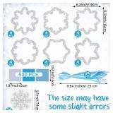 Epakh 24 Sets Snowflakes Crafts Kit Winter Snowflakes Tissue Paper Crafts Kit Christmas Decorations Make Your Own Xmas Tree Hanging Ornament for Holiday Party DIY Home Activities(Glitter Blue)