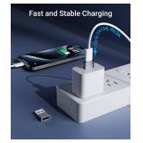 Syntech USB C Female to USB Male Adapter Pack of 3 [Travel Must Haves, Aluminum] USB C to USB Adapter, Type C Charger Cable Power Converter Compatible with iPhone 17 16 15 Apple Watch AirPods CarPlay