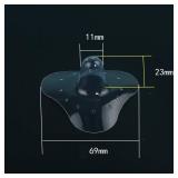 Finever Nipple Shields for Nursing Newborn for Women Breastfeeding Baby Premium Contact Nippleshield for with Latch Difficulties or Flat or Inverted Nipples Clear (20mm0.78inch, 4, Count)