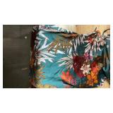 Floerns Womenfts Summer Spaghetti Strap Cowl Neck Satin Mini Tropical Dress Multi size medium