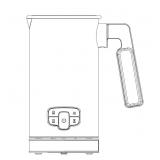 CafeGrace Milk Frother, 4-in-1 Milk Frother and Steamer, Automatic Hot and Cold Foam Maker and Milk Steamer for Coffee, Latte, Cappuccino, Macchiato, Hot Chocolate, Matcha