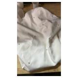 Floerns Womenfts Pearl Beaded Halter Twist Sleeveless Tie Back Dress A Line Dress White size medium