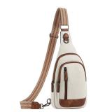 CLUCI Crossbody Bags for Women Men,Leather Sling Bag Cross Body Backpack for Woman Gifts for Women Birthday Unique