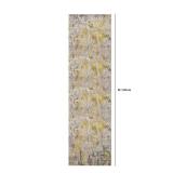 vivorug Runner Rug 2ftx8ft Machine Washable Non-Slip Runners for Hallways Kitchen Entryway Laundry Room Modern Abstract Carpet Hallway Runner GreyMustard