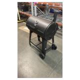 OG Sierra II Barrel Smoker Grill *missing inner grate and side grate, leg bent but still stands great*