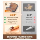 Graphene-Infused Weighted Heating Pad, Effective Pain Relief Instant Heating Pads for Neck and Shoulders and Back, Ergonomic Heated Wrap w 6 Heat Options 4 Auto Timer, Christmas Gifts for Women Men