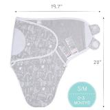 The Peanutshell Baby Swaddle Blankets for Boys or Girls, Grey Safari Animals and Stars, 3 Pack Wrap Set (MediumLarge)