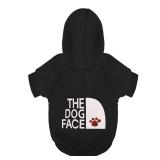 Paiaite Black Chihuahua Dog Hoodie: Keep Your Pup Warm and Stylish with a ftThe Dog Faceft Printed Sweatshirt, Pet Clothes and Sweater Coat All in One Perfect for Winter and Cool Summer Nights! Black 
