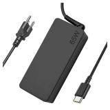 Dzytnsy USB-C 65W 45W AC Replacement Charger Compatible with Lenovo ThinkPad T480 T490 T580 ADLX65YDC2A ADLX65YLC2D ADLX65YDC3A ADLX65YDC2D chromebook 2nd Gen S330 65W Laptop Power Supply Adapter Cord