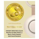 CHICWAY 2025 Momfts Choice Awards, Portable Sound Machine for Baby Adult, AI Cry Detection, 18 Soothing Sound, Bluetooth Rechargeable White Noise Machine for Home Office Travel, Nursery Light, Gray