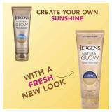 Jergens Natural Glow +FIRMING Self Tanner, Sunless Tanning Lotion for Fair to Medium Skin Tone, Anti Cellulite Firming Body Lotion for Natural-Looking Tan, 7.5 Ounce