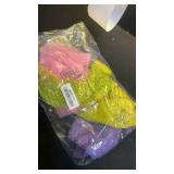 UJFQBH 3 Pieces African Bath Sponge African Net Long Net Bath Sponge Exfoliating Shower Body Scrubber Back Scrubber Skin Smoother,Great for Daily Use (Pink,Yellow,Purple)