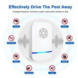 FTOTL Ultrasonic Pest Repeller 6 Pack  2025 Upgrade with Night Light, Indoor Rodent and Insect Control for Mice, Roaches, Spiders, Safe for Children and Pets