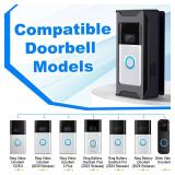 Anti-Theft Video Doorbell Mount Compatible with RingBlink Wireless Camera Doorbell, Adjustable Angle Mount No-Drill Battery Doorbell Bracket Accessories for Houses, Apartments, Businesses