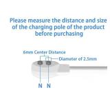 YiKaiEn 6mm Magnetic USB DC Charger Cable, 2.7ft Replacement Oval Base Charging Cord for Rechargeable Toys, Massagers, Electric Toothbrushes,Childrenfts Watches, Dog Trainer, Facial Cleanser