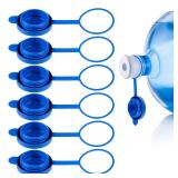 Water Jug Cap Reusable Water Jug Caps 5 Gallon Water Jug Cap Silicone Replacement Gallon Caps for 55mm Standard Bottle and Water Dispensers Non Spill 6Pcs