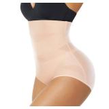 Werena Tummy Control Shapewear Panties for Women High Waisted Body Shaper Slimming Shapewear Underwear Girdle Panty(Beige-no roll,X-Large)
