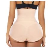Werena Tummy Control Shapewear Panties for Women High Waisted Body Shaper Slimming Shapewear Underwear Girdle Panty(Beige-no roll,X-Large)