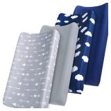 Changing Pad Cover, Diaper Changing Pad Covers 1 Pack, Fitted Baby Changing Table Sheets for 32ftft×16ftft Change Table Pad, Cradle and Bassinet Sheets for Boys and Girls, Soft and Breathable