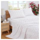 Modern Threads Silky Soft Microfiber and Wrinkle Free Sheets - Luxurious Microfiber Bed Sheets Includes Flat Sheet, Fitted Sheet with Deep Pockets, and Pillowcases Ivory, Queen